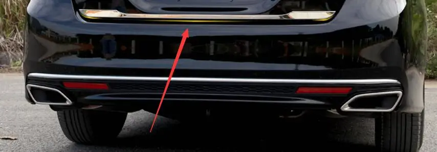 Накладка на задние ворота для Honda Accord Sedan 2014 2015 2016 2017 9th хромированная Задняя