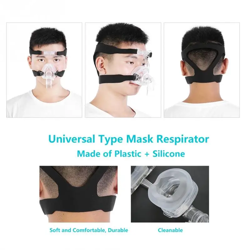 

Full Face Ventilator Nasal Mask with Headgear Universal Type Mask Respirator