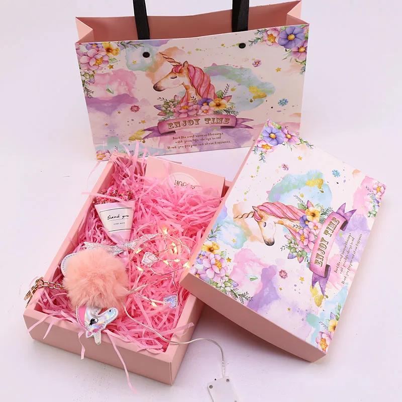 

Gift Box Colored pony Thank You Wedding DIY Paper Gift Bag Package Birthday Party Decor Decorations Kid Favor Custom dropshiping