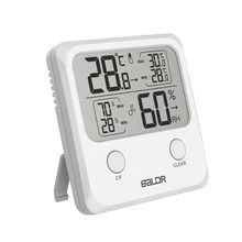 Цифровой ЖК-термометр гигрометр электронный Мини температура стены влажность Indooor метр с стойка из мили