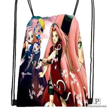 

Custom Naruto Cartoon @1Drawstring Backpack Bag Cute Daypack Kids Satchel (Black Back) 31x40cm#180612-02-27