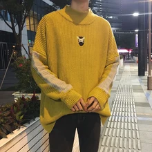 New Arrivals 2017 Winter Fashion Giraffe Knitwear Patterns Wool Sweater Warm Thicken Multicolor Masculino Pullover Striped Men