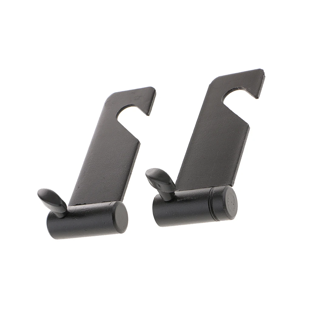 2 Pieces 1 Roller Wall Mounted Manual Background Frame Support Bracket Hooks
