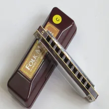 classic Suzuki Folkmaster 1072-C Standard Beginner Diatonic Blues Harmonica Gaita 10 Holes Key of C Musical Instrument Harmonica