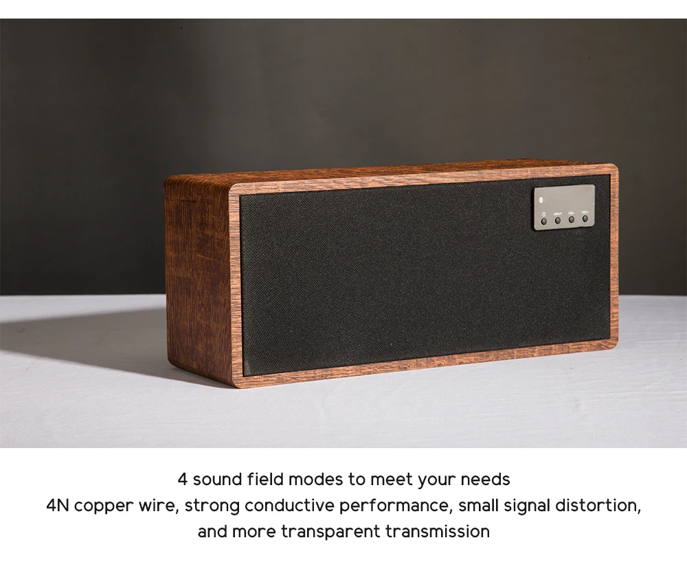 Discount CAV AT60 Bluetooth Speaker 2.1 Portable Speaker Channel Wooden Aux Optical Coaxial Usb Input Deep Bass Speaker 5.25" Woofer 4 EQ 13