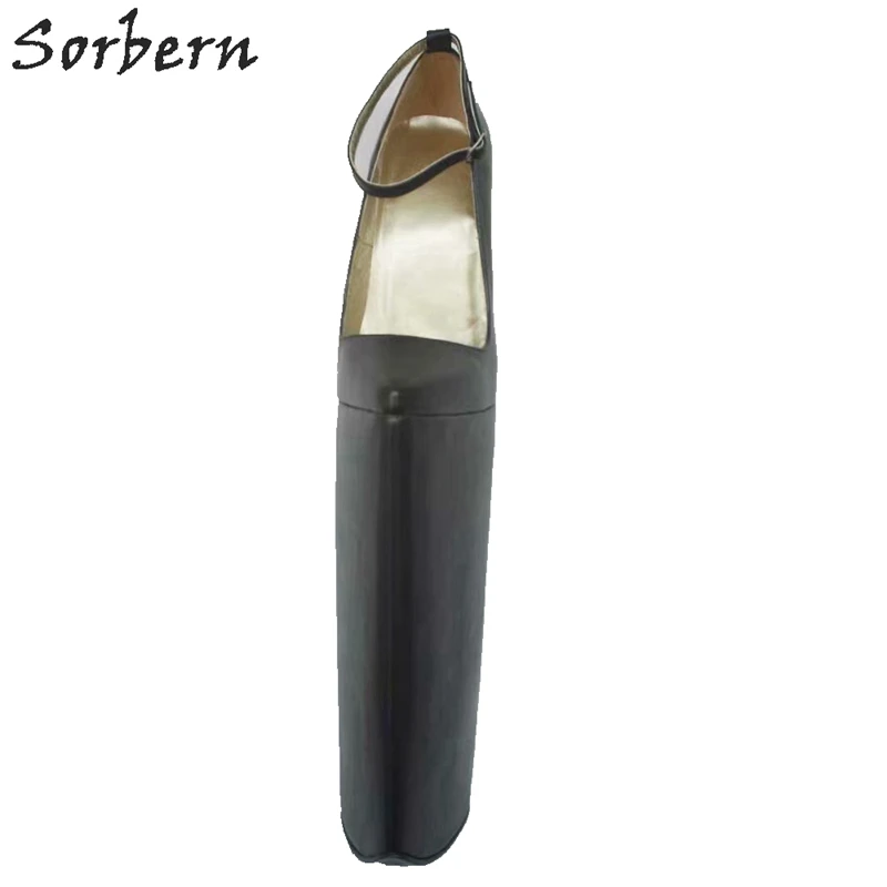 Sorbern 40Cm Extreme High Heel Women Pump Custom Heels Height Black Shoes For Women Super Thin Heel Thick Platform Shoes New