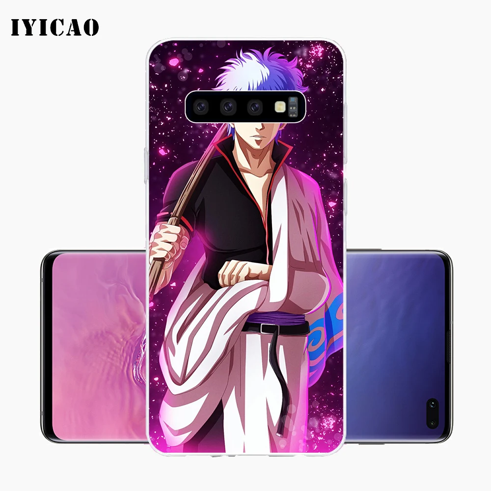 IYICAO Gintama Sakata Gintoki Мягкий силиконовый чехол для телефона Samsung Galaxy S10e S10 S9 S8 Plus S7 Edge TPU