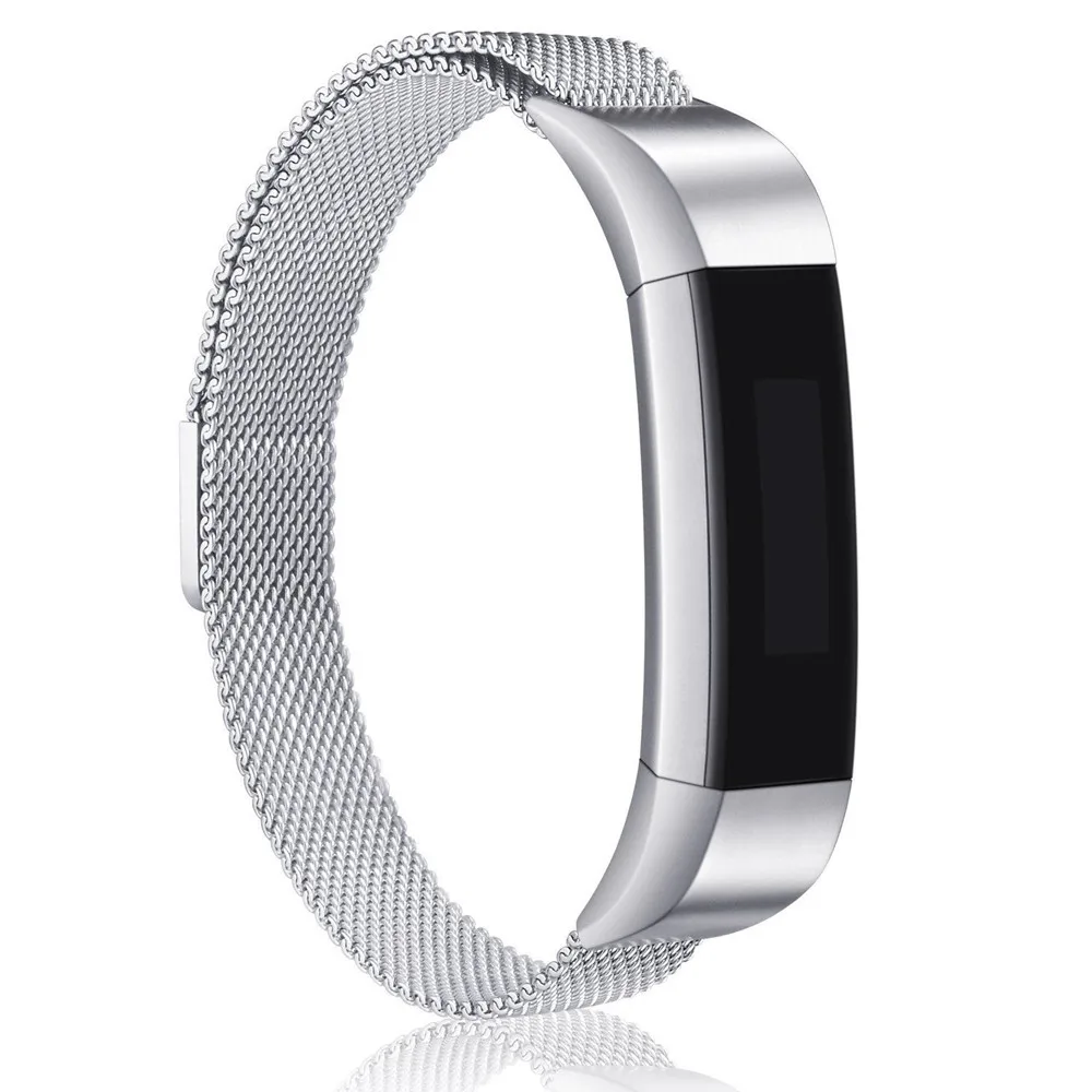 

Smartwatch Band For Fitbit Alta HR and Alta Bands,Replacement Milanese Magnetic Clasp for Fitbit Alta Silver