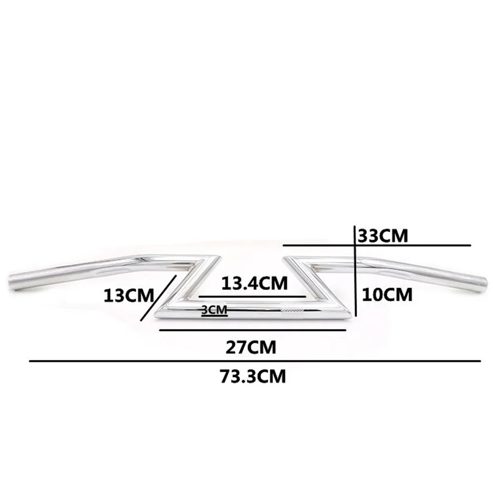 Сталь " ручка мотоцикл черный 25 мм/1 дюймов ручка Z-Bars для Harley Sportster Softail Fat Boy Dyna Street Fat Bob FXD