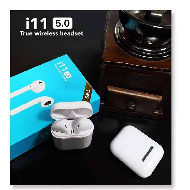 

New i11 TWS Bluetooth Headset Wireless Bluetooth Headset 5.0 Touch Headphone for Appl e xiao mi Phone