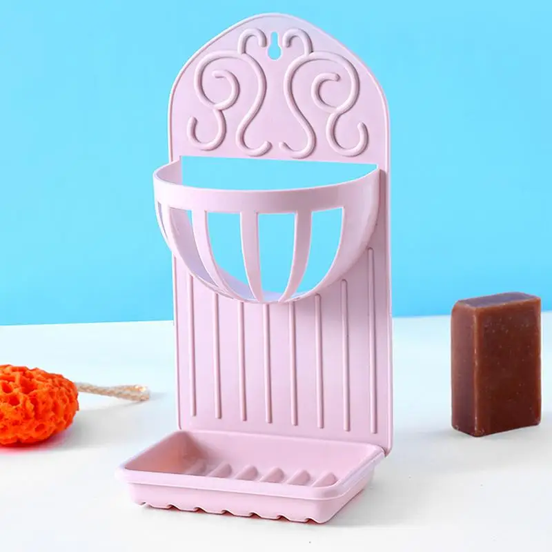 Kitchen Sink Sponge Hanging PVC Shelving Rack Drain Faucet Storage Pail Shelves Bathroom Soap Rack
