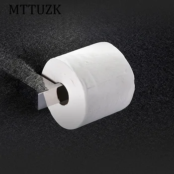 

MTTUZK stainless steel polishing toilet paper holder Roll paper holder without cover paper rack Roll holder Toilet accessories