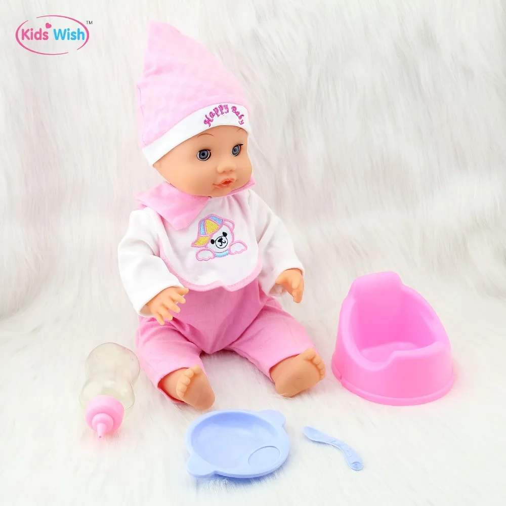 

New Born Bebe Alive Eyes Solid Body Full Silicone Vinyl 16 inch Baby Doll Sound Reborn Papa Mama Feeding Toy Kids Child Gifts
