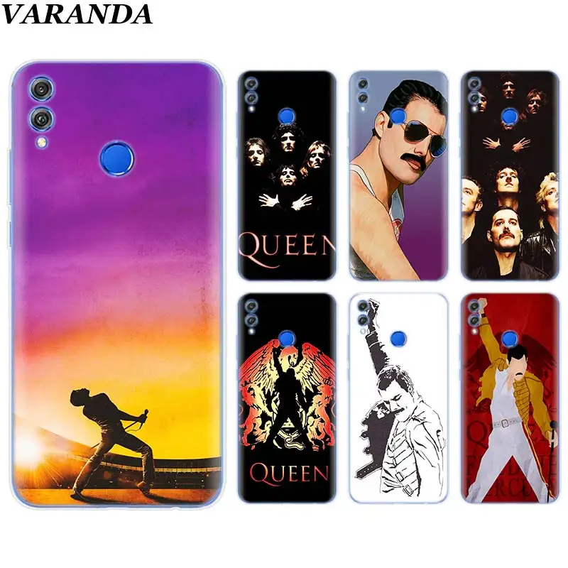 

Queen Freddie Mercury Silicone Soft Case for Huawei Honor 8X 8C 8S 8A 9 10 Lite 20i View 20 Y6 Y7 Y9 2019 Case Coque