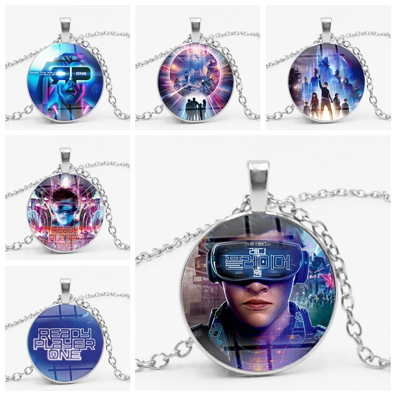 

Fashion Clothing Accessories Ready Player One Glass Pendant European and American Film Peripheral Time Necklace Jewelry