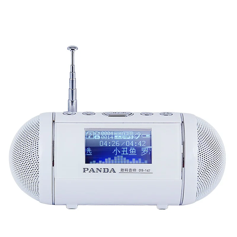 

PANDA DS-147 speaker timer switch song lyrics synchronized FM Radio U disk / TF card MP3 player