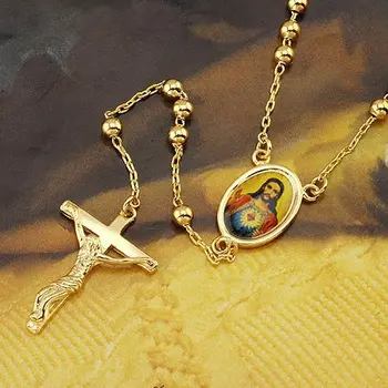 

Loyal men's Cool pendant yellow gold gf cross necklace bead chain 23.6" 12g Not satisfied, 7 days no reason to refund