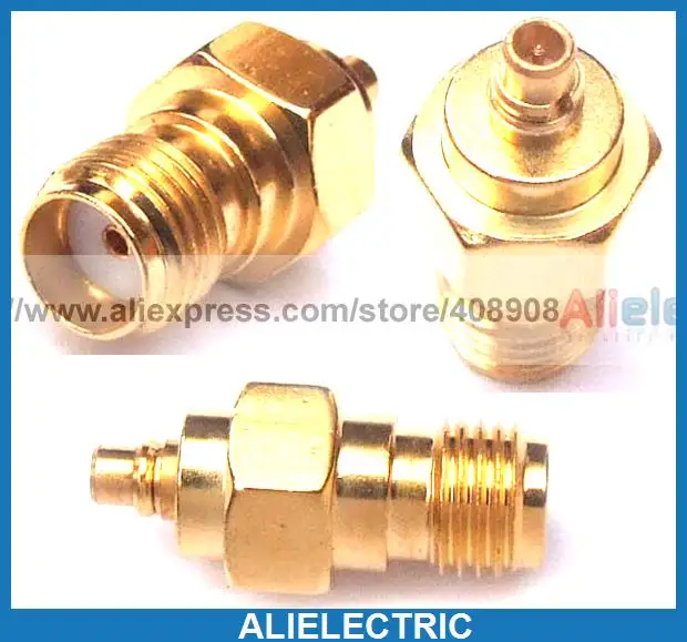 

50pcs MMCX SMA Adapter SMA Plug Female to MMCX Male Plug Straight RF Adapters