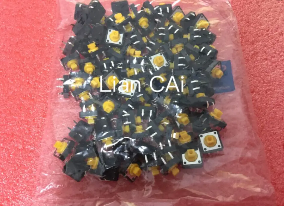 

Free Shipping 100pcs/lot B3F-4055 12x12x7.3 mm OMRON Tactile Switches Push Button Tact Switch 12*12*7.3 mm