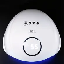 Бренд Sun5S светодиодный светильник для ногтей УФ светодиодный светильник 48 Вт Сушилка для ногтей Маникюр для гель лак для ногтей Таймер с функцией памяти ЖК-дисплей и двойной свет