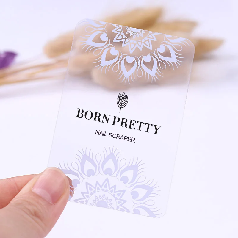 Born Pretty Clear штемпелюя скребок для дизайна ногтей штамп шаблон инструменты