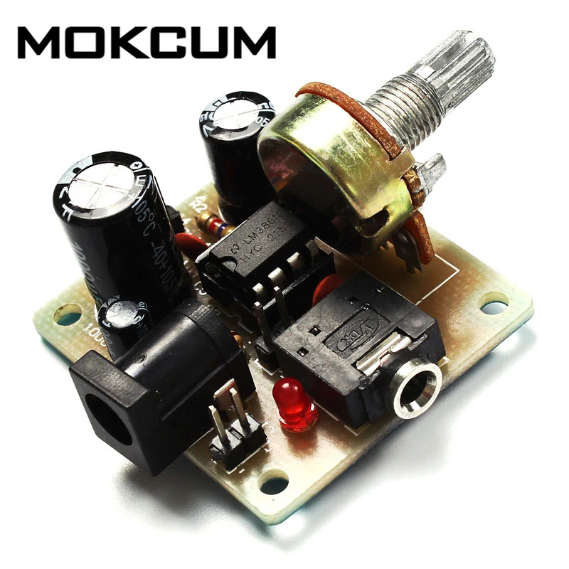 LM386 DIY Mini Amplifier Board Module High Performance 3V-12V Audio Amplifier Module Compact Electronic Accessories