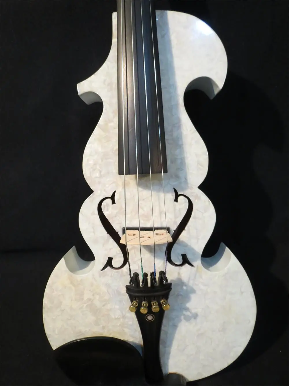 White Pearl best model 15 1/2 " electric viola +Acoustic viola 8923in Violin from Sports
