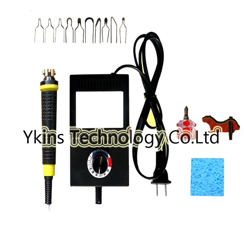 

Free shipping mini thermostat hoist pyrography machine + 8 pyrography iron head 25W 220V 110V fine handle wooden gourd