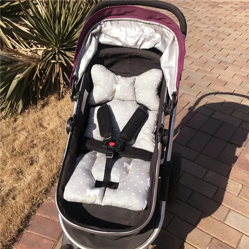 cheap Breathable Soft Car Pad Pushchair Urine Pad Cartoon Star Mattress Baby Cart Flamingo Baby Stroller Cushion