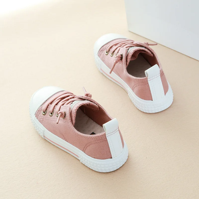 Knot Elastic Band Boy/Girl Sneaker New Arrival Kids Shoes 2018 Causal Sewing Student Sport Shoes Flat Children's Footwear A09011