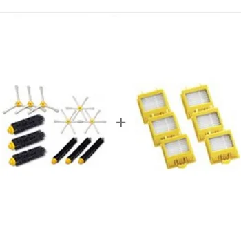 

HEPA Filter+Side Brush Kit+Bristle and Flexible Beater Brush suitable for iRobot Roomba 700 Series 770 780 790 Cleaner Accessory