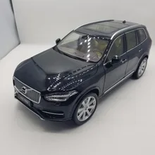 1:18 литья под давлением модель для Volvo XC90 черный Внедорожник сплав игрушечный автомобиль миниатюрная коллекция подарки XC 90
