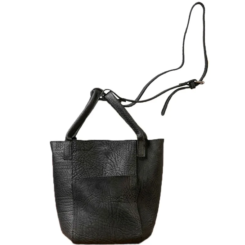 Женская сумка-мешок, весна и лето, хит, модная, простая, ручная работа, сумка через плечо, роскошная, высокое качество, натуральная кожа, ручная сумка