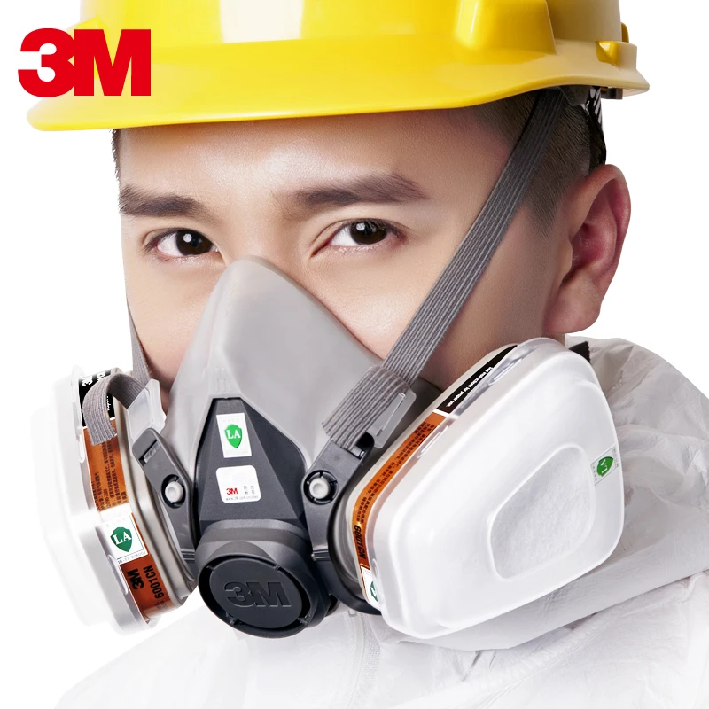 

9-in-1 3M 6200 Gas Mask Spray Paint Antiodor Dust Mask Chemical Gas Industrial Dust Mask