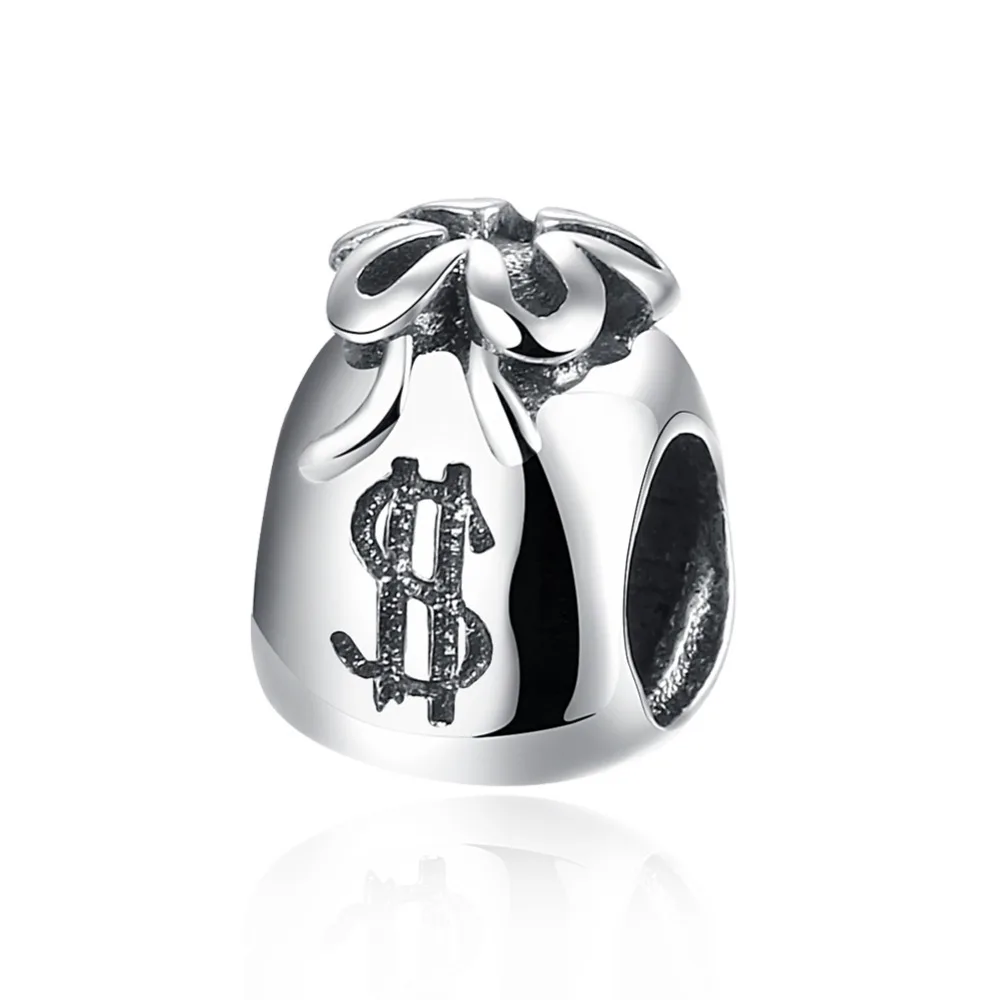 Pure 925 Sterling Silver US Dollar Charm Bead Fits For Pandora