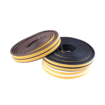 

5/2Meter Self Adhesive D Type Doors and for Windows Foam Seal Strip Soundproofing Collision Avoidance Rubber Seal Collision