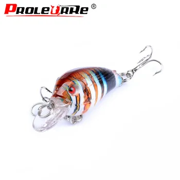 

1Pcs Mini Fishing lure Crank Lures 45mm 4.2g Top Water Floating Artificial Hard Bait Minnow Crankbait for Pike Bass Tackle