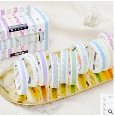 

140PCS/18boxes A light color series paper decorative tape masking tape washi tape