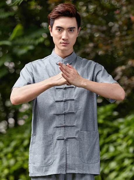 Рубашка для мужчин китайская традиционная 4 цвета|chinese shirt|kungfu shirtmen shirt |