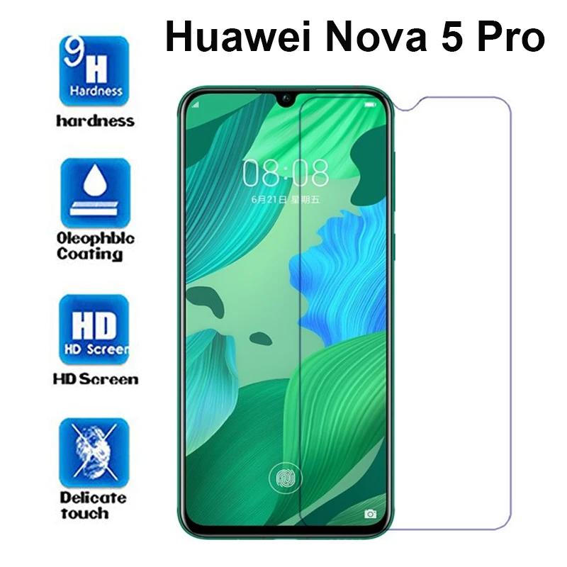 

Tempered Glass For Huawei Nova 5 Pro Screen Protector 9H Protective Glass Front Film For Huawei Nova 5 Pro Mobile Phone Glass