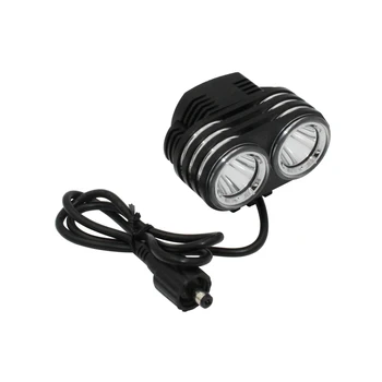 

2500LM 2x XM-L2 LED Bicycle Flashlight Ultra Fire Front Bicycle Light DC 4 Modes Head Torch Light Bike Lamp Back Tail Light