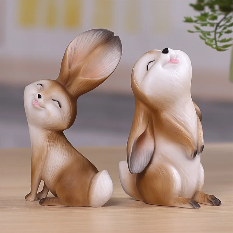 الأرنب حيوان الراتنج الحرف الديكور هدية خزانة غرفة ديكور الديكور جميل تأثيث المنزل gradevin الأرنب حيوان الراتنج الحرف الديكور هدية خزانة غرفة ديكور الديكور جميل تأثيث المنزل gradevin