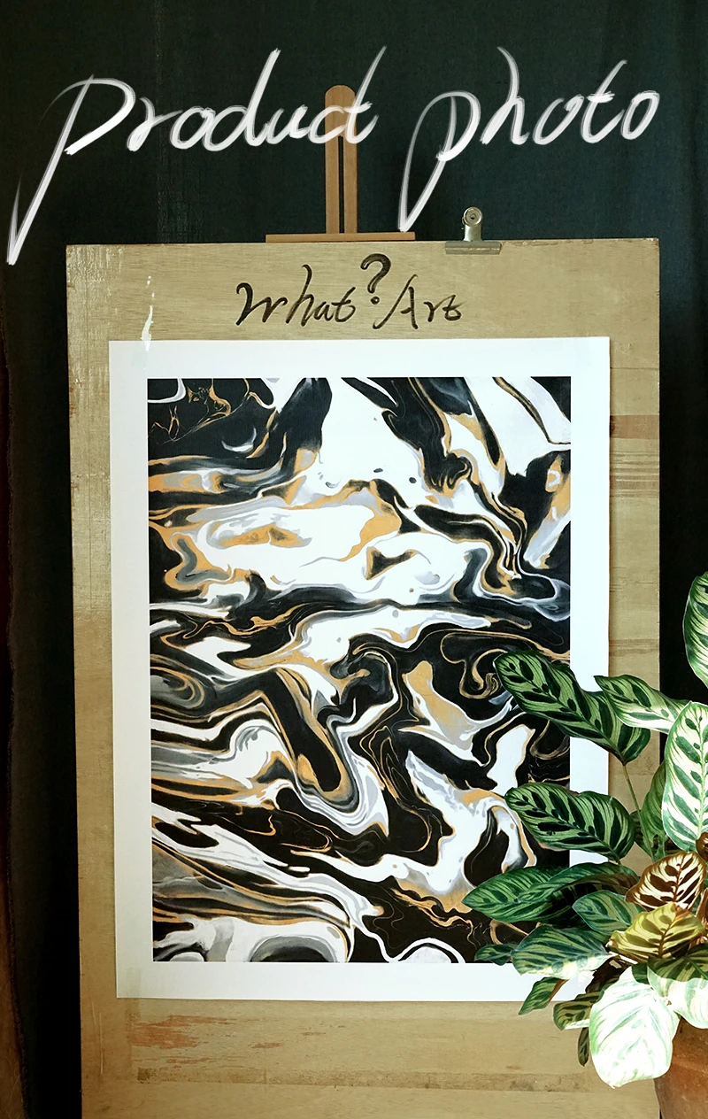 Черный и белый золотой скандинавский плакат Современный домашний Декор настенный холст искусство абстрактная печать картины для гостиной живопись