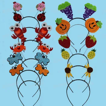 

Party Crab Butterfly Fruits Animal Hairwear Girls Hair Hairbands Headbands Cosplay home decor birthday