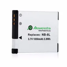 3pcs 1050mAh Lithium-Ion Batteries Pack Replacement 3.7v Battery For Canon PowerShot A2200 A3300 A3100 A3000 IS NB-8L