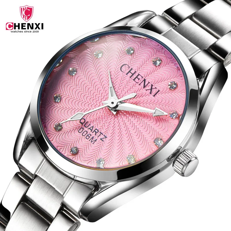 

CHENXI Watches Women Dress reloj mujer Watches saat Clock Steel Strap metal watch bracelets orologio donna relogio feminino 39