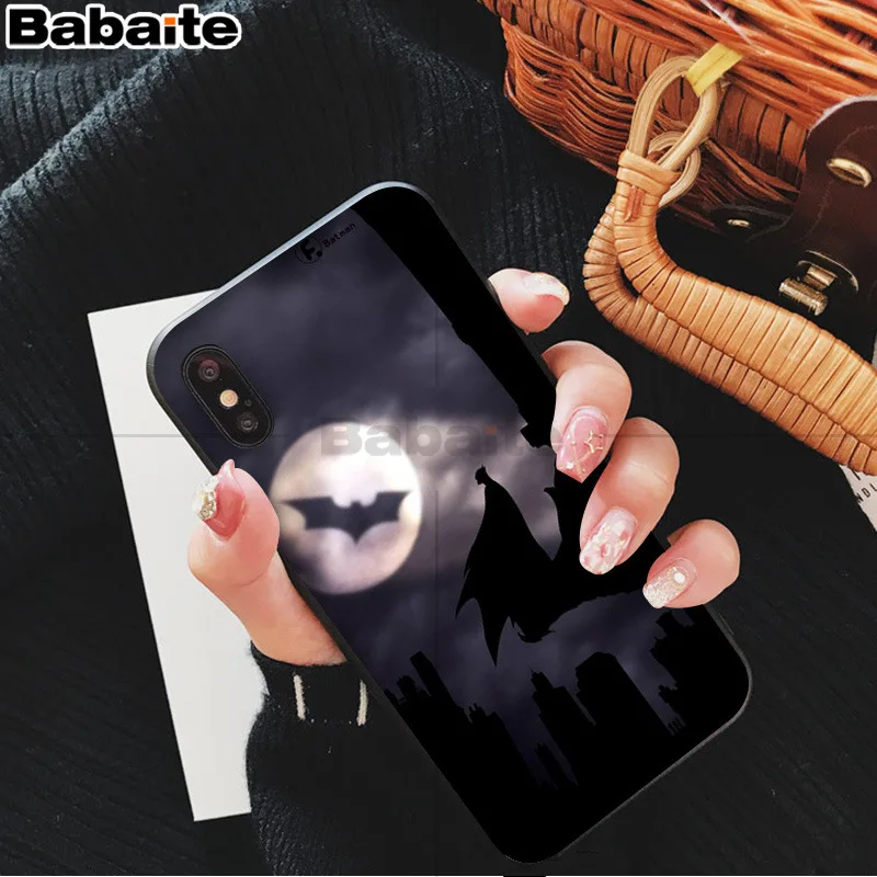 Babaitemic Бэтмен Джокер Харли черный мягкий чехол для телефона iPhone 5 5Sx 6 7 7plus 8 8Plus X XS MAX XR
