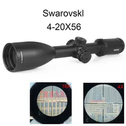 Оптический прицел 4-20x56 SFIR имитация Swarovskl охотничьи прицелы подсвеченный красным Блокировка сетка оптика Коллиматорный прицел