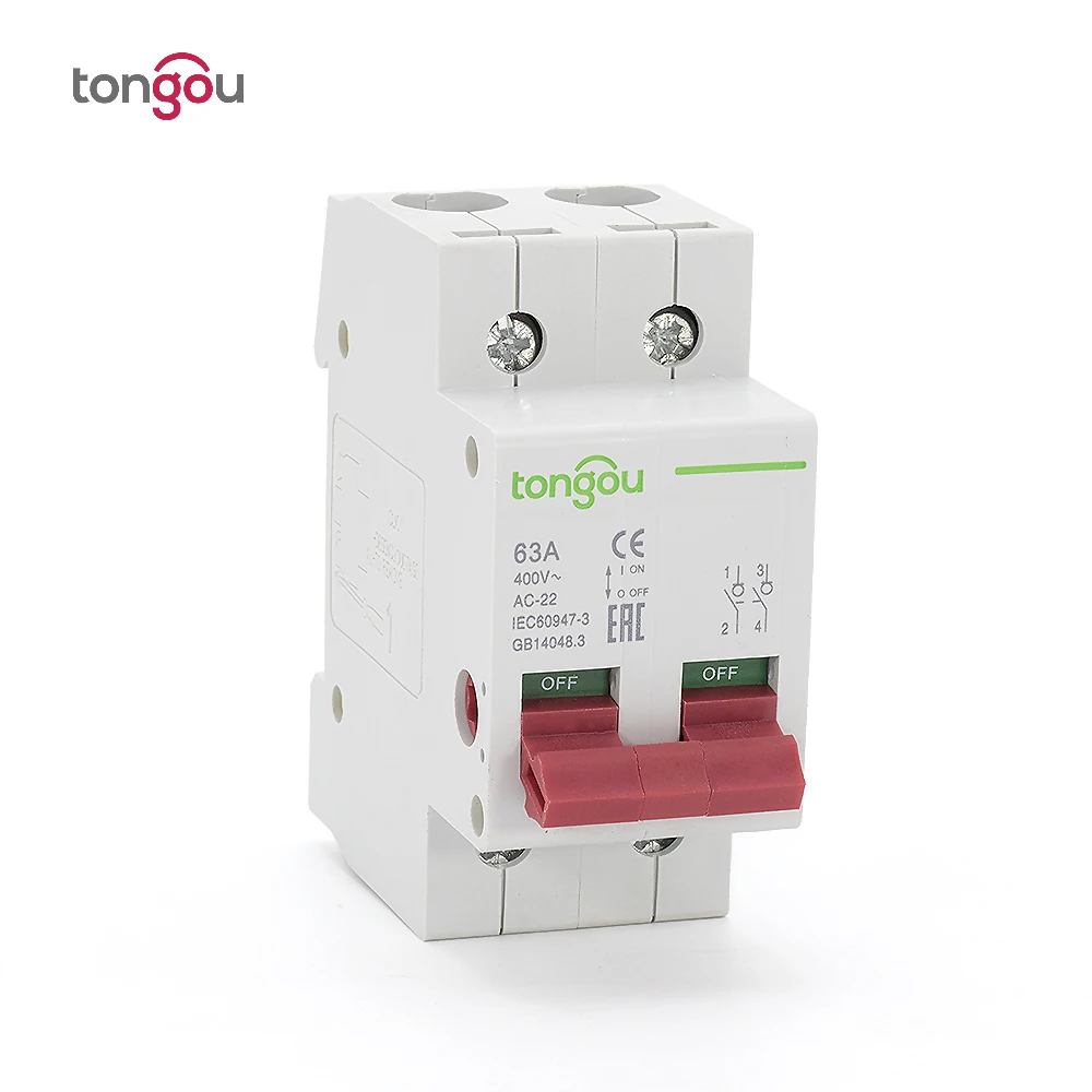 230V 400V AC 2P Main Switch Function Disconnector Switch Isolator Circuit Breaker 230V 400V AC 2P Main Switch Function Disconnector Switch Isolator Circuit Breaker