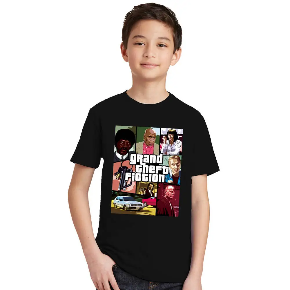 New arrival Boys Girls T Shirt 1 gta T-Shirt gta Street Fight Long with gta 5 clothes Children Tees kids short sleeve clothing children hip hop clothing t shirt long sleeve shirt leggings short pants 4pcs set girls boys street dance costume y919